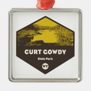 Curt Gowdy Staat Park Wyoming Ornament Aus Metall