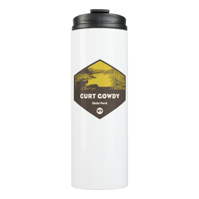 Curt Gowdy Staat Park Wyoming Thermosbecher (Vorderseite)