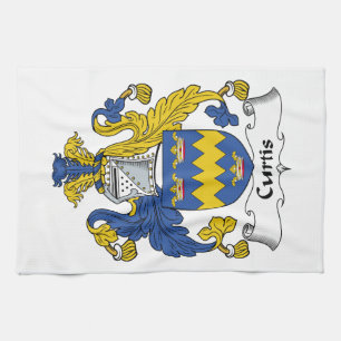 Curtis-Familienwappen Geschirrtuch