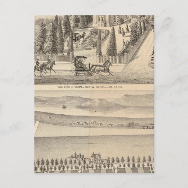 Curtis farm, Poirier Tract Postkarte (Vorderseite)