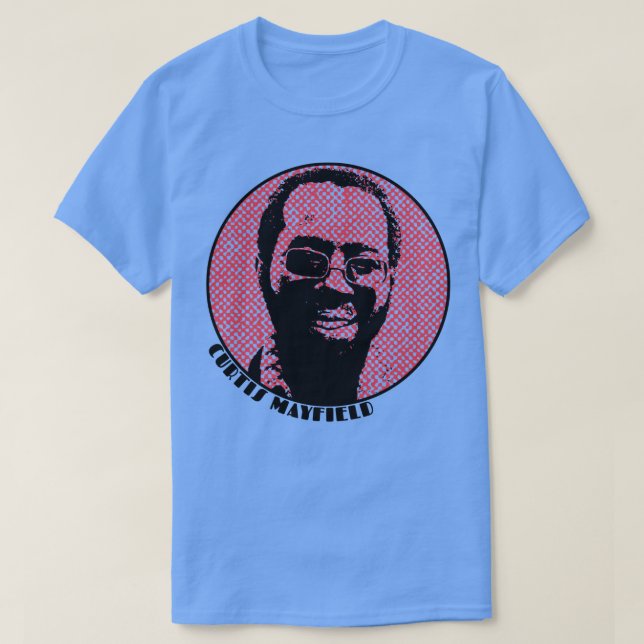 CURTIS MAYFIELD Funk Soul SuperRed T-Shirt (Design vorne)
