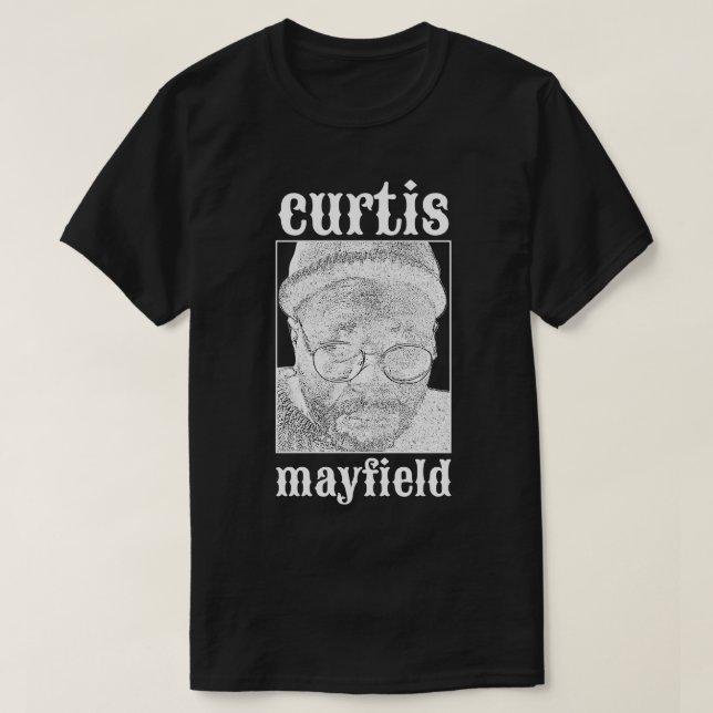 Curtis Mayfield White T-Shirt (Design vorne)