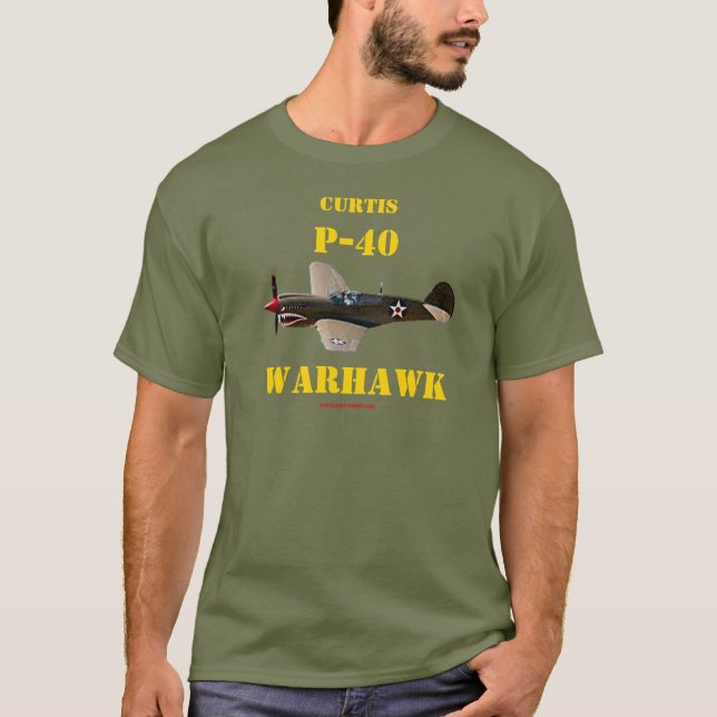 CURTIS P-40 WARAWK T-Shirt (Vorderseite)