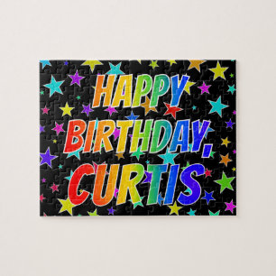 "CURTIS" Vorname, Spaß "GLÜCKLICHER GEBURTSTAG" Puzzle