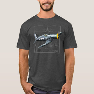 Curtiss F4U Corsair WW2 Fighter Flugzeug T-Shirt