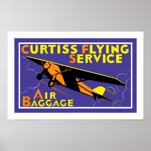 Curtiss Fliegen-Service Poster