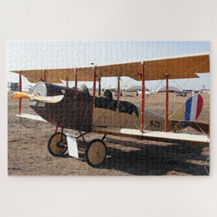 Curtiss Jenny Doppeldecker Flugzeug Puzzle