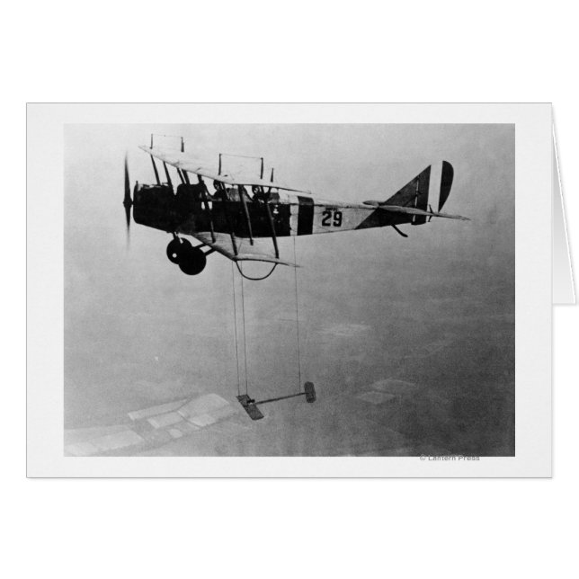 Curtiss JN-4 Jenny Aircraft mit Modellzeichnung (Vorderseite (Horizontal))