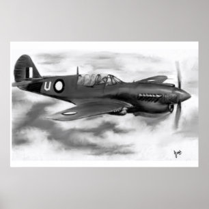 Curtiss P40 Australisches Service-Poster Poster