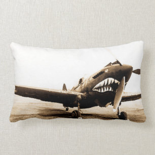 Curtiss P40 Warhawk Flying Tigers Hai-Gesicht-Flug Lendenkissen