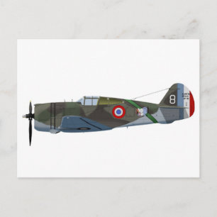 Curtiss P-36A Hawk 875C1 Postkarte
