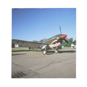 Curtiss P-40 Warhawk, an der Flugschau Minnesotas Notizblock