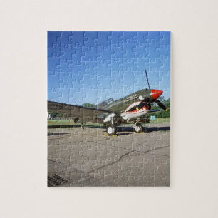 Curtiss P-40 Warhawk, an der Flugschau Minnesotas Puzzle