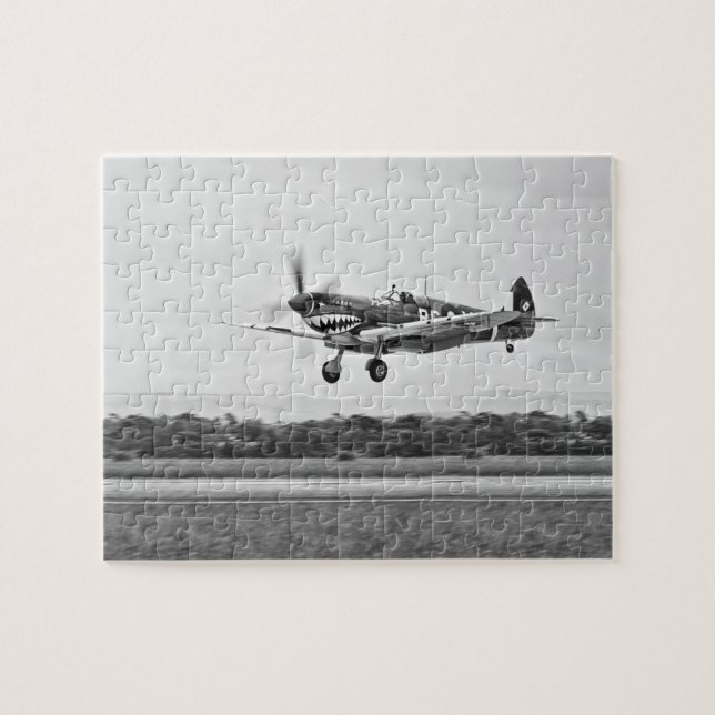 Curtiss P-40 Warhawk Fighter Air Flugzeug Puzzle (Horizontal)