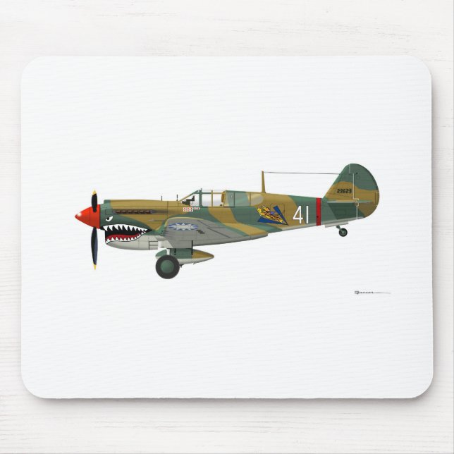 Curtiss P-40 Warhawk Mousepad (Vorne)
