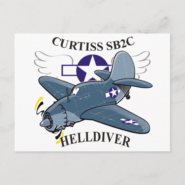 Curtiss SB2C Helldiver Postkarte (Vorderseite)