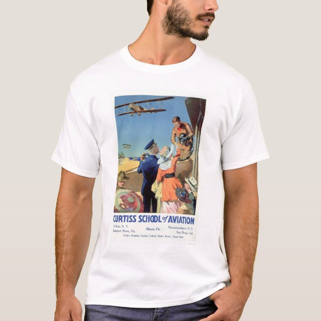 Curtiss School of Aviation (US02053) -> Curtiss-Sc T-Shirt (Vorderseite)