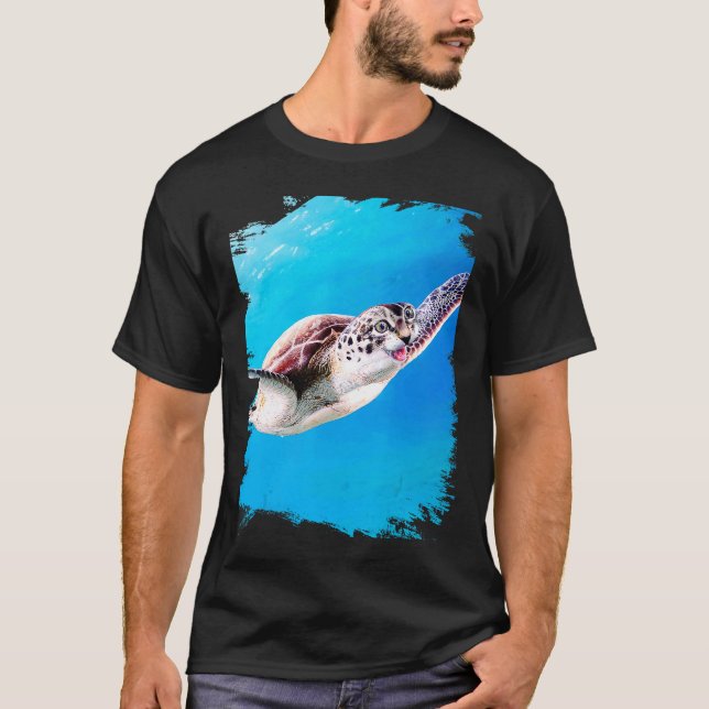 Curtle Katze Schildkröte Hybrid T-Shirt (Vorderseite)