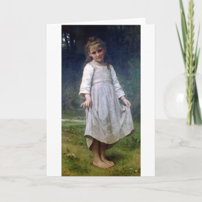Curtsey, Bouguereau Karte (Vorderseite)