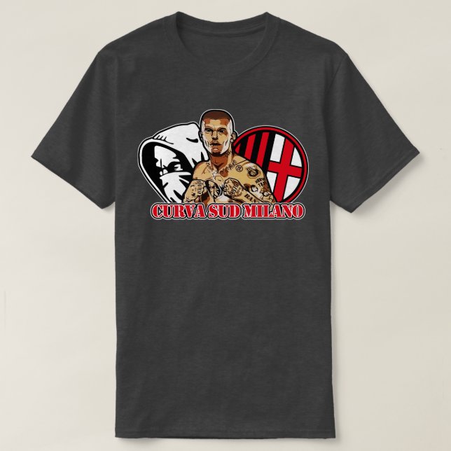 Curva sud Milano 9 T-Shirt (Design vorne)