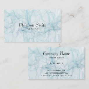 Curve Blue Background Business Card Visitenkarte