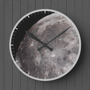 Curve of the Moon Astronomy Image Runde Wanduhr
