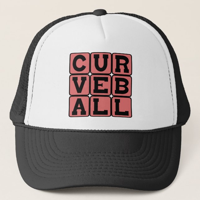 Curveball, Baseball-Pitch Truckerkappe (Vorderseite)