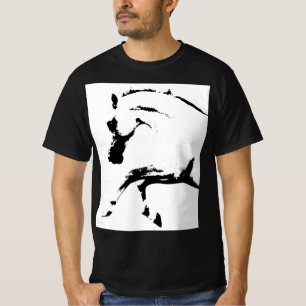 Curvet Horse Mens Trendy Moderner Pop Art Template T-Shirt