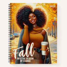 Curvy Afrikanische Amerikanerin im gemütlichen Her Notizbuch