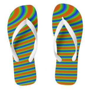 Curvy Bold Streifen Flip Flops