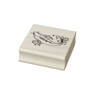Curvy Fish I Gummistempel