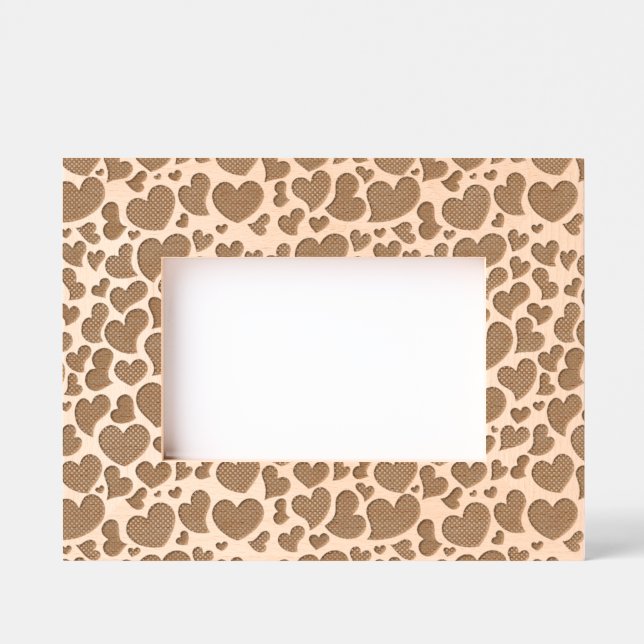 Curvy Hearts Etched Picture Frame Geätzte Rahmen (Vorderseite)