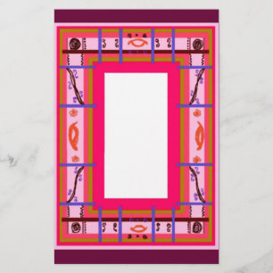 Curvy Kariert Stationery Briefpapier