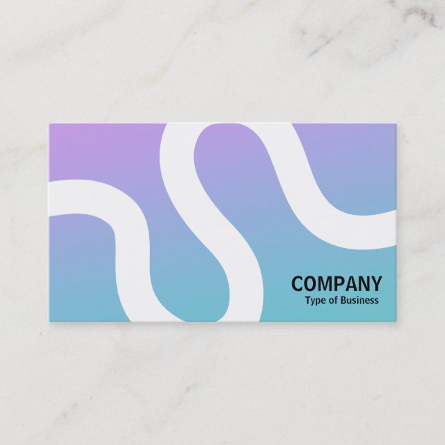 Curvy Line 02a - Softgradients Business Card Visitenkarte (Vorderseite)
