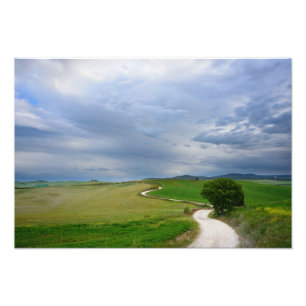Curvy Straße in Richtung zu einem Fotodruck