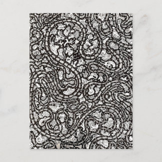 Curvy Twisty Cartoon Weird Faces Design Postkarte