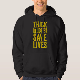 Curvy und Proud Thick Thights Rette Leben Hoodie