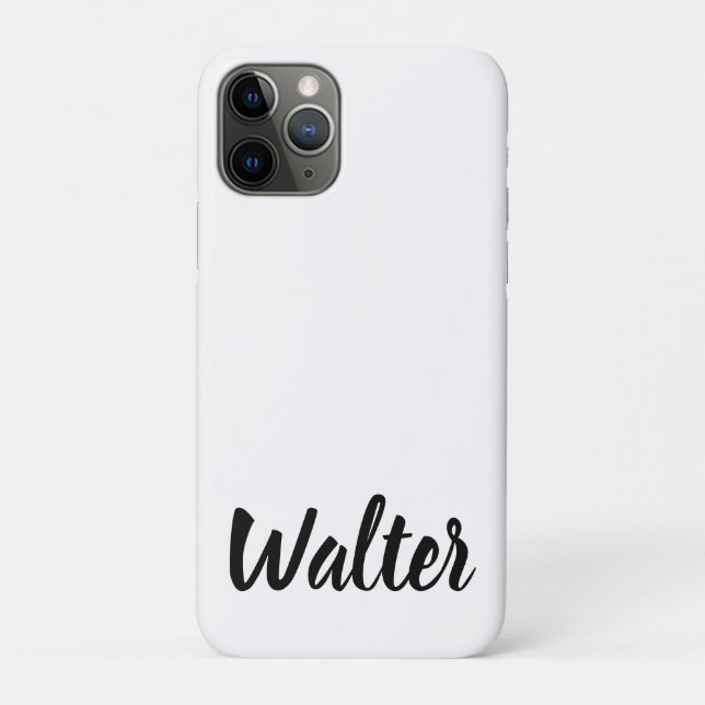 Curvy Walter Name, Case-Mate iPhone Hülle (Rückseite)
