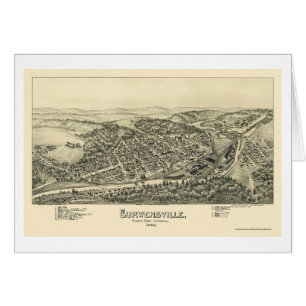 Curwensville, panoramische Karte PAs - 1895