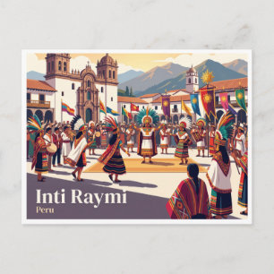 Cusco Inti Raymi Festival Peru Postkarte