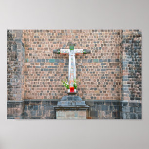 Cusco, Peru, Cross Poster