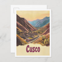Cusco Peru Kunstvoll wandern im Vintage