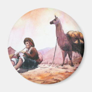 Cusco Peru Lama-Bild Magnet