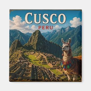 🧲 Cusco Peru Reiseandenken für Abenteuerreisen Magnet