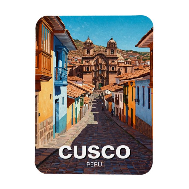 Cusco Peru Travel Magnet (Vertikal)