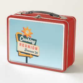 Cushing Familientreffen im Vintage-Stil Metall Brotdose