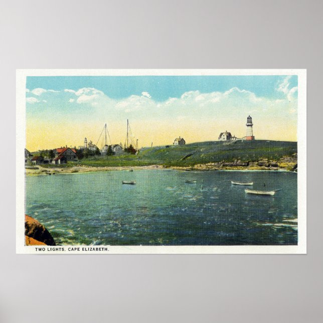 Cushing Island View of White Head Poster (Vorne)
