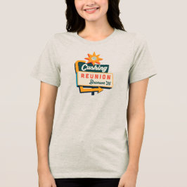 Cushing Reunion Straßenschild - Dunkel Tri-Blend Shirt