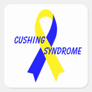 Cushing Syndrome Awareness Ribbon von Janz Quadratischer Aufkleber
