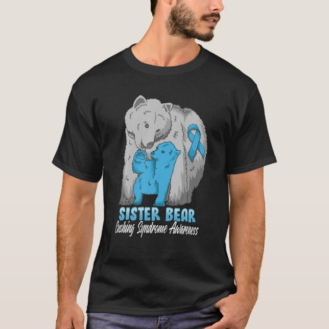 Cushing Syndrome Child Awareness Mama Bear Support T-Shirt (Vorderseite)